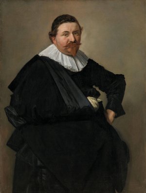 Portrait of Lucas de Clercq by Frans Hals Oil Painting
