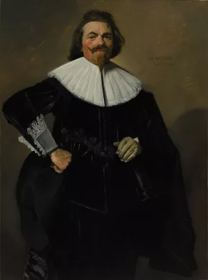 Portrait of Tieleman Roosterman by Frans Hals Oil Painting