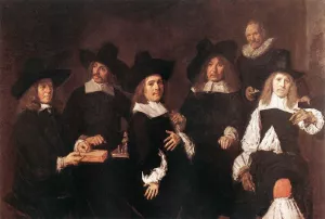 Regents of the Old Men's Alms House by Frans Hals - Oil Painting Reproduction