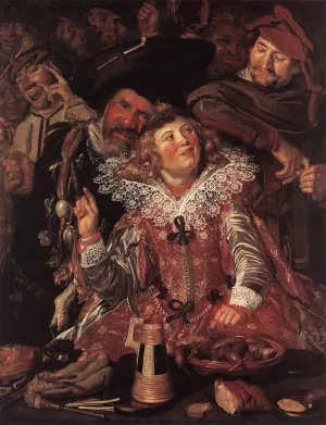 Shrovetide Revellers by Frans Hals - Oil Painting Reproduction