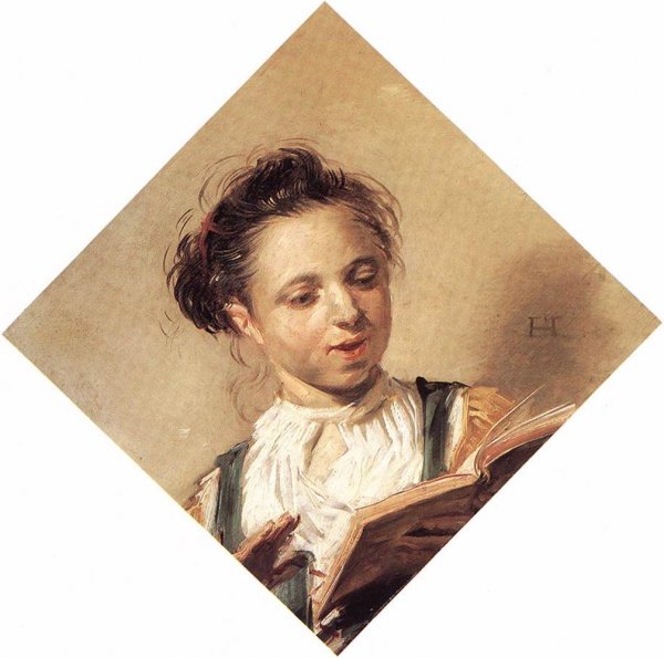 Singing Girl by Frans Hals - Hand-Painted Oil Painting Reproduction