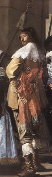 The Meagre Company Detail Oil painting by Frans Hals