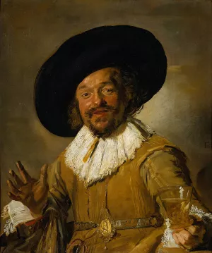 The Merry Drinker by Frans Hals Oil Painting