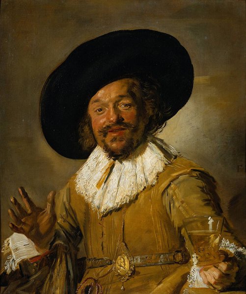 The Merry Drinker by Frans Hals - Hand-Painted Oil Painting Reproduction