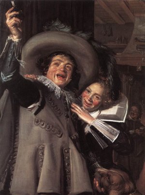 Yonker Ramp and His Sweetheart Oil painting by Frans Hals