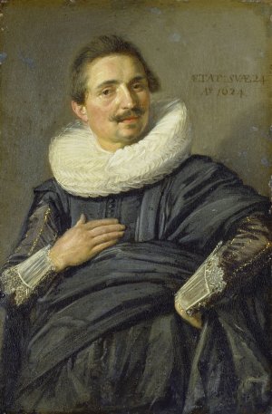 Portrait of a Young Cavalier by Frans Hals Workshop Oil Painting