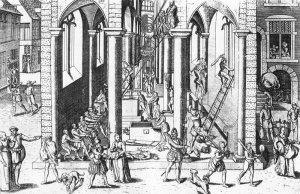 The Calvinist Iconoclastic Riot of August 20, 1566 by Frans Hogenberg Oil Painting
