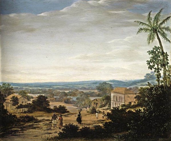 Main Product Photo of A Brazilian Landscape Painting by Frans Post