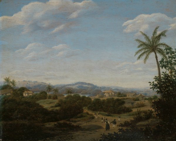 Brazilian Landscape  by Frans Post - Hand-Painted Oil Painting Reproduction