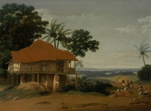 Brazilian Landscape with a Worker's House by Frans Post Oil Painting