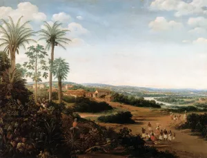 The Home of a Labrador in Brazil Oil painting by Frans Post