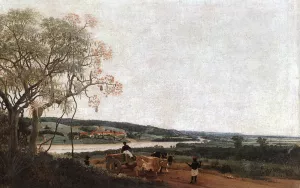 The Ox Cart by Frans Post - Oil Painting Reproduction