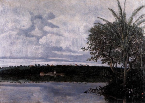 View of Frederiksstad in Paraiba, Brazil by Frans Post - Hand-Painted Oil Painting Reproduction