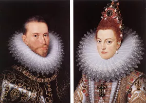 Archdukes Albert and Isabella Oil painting by Frans Pourbus The Younger