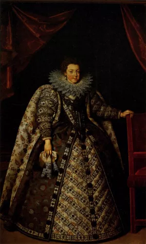 Elizabeth of France by Frans Pourbus The Younger Oil Painting