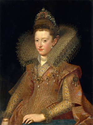 Margherita Gonzaga by Frans Pourbus The Younger Oil Painting