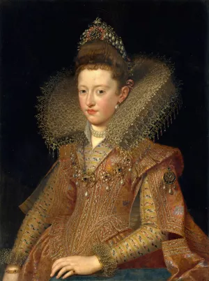 Margherita Gonzaga by Frans Pourbus The Younger Oil Painting