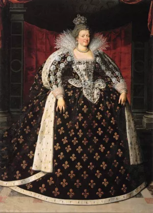 Marie de Mdici, Queen of France by Frans Pourbus The Younger Oil Painting