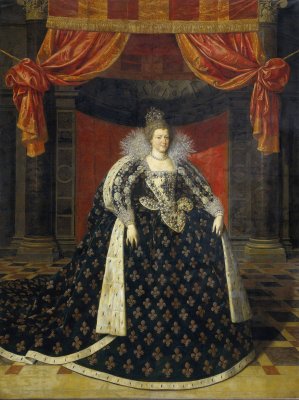 Marie de Medicis,Consort of Henry IV by Frans Pourbus The Younger Oil Painting