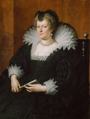 Marie de Medicis by Frans Pourbus The Younger Oil Painting