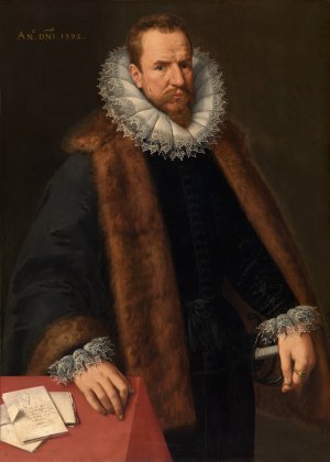Nicolaas de Hellincx, Councillor of the King by Frans Pourbus The Younger Oil Painting