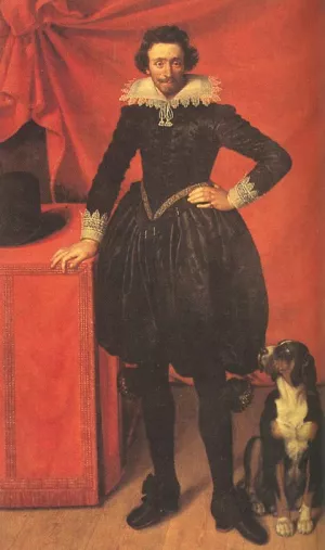 Portrait of Claude de Lorrain, Prince of Chevreuse by Frans Pourbus The Younger Oil Painting