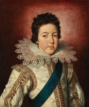 Portrait of Louis XIII, King of France as a Boy by Frans Pourbus The Younger Oil Painting
