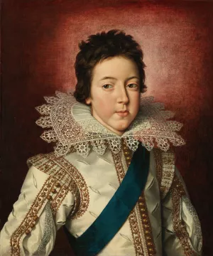 Portrait of Louis XIII, King of France as a Boy by Frans Pourbus The Younger Oil Painting