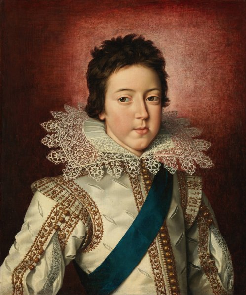 Portrait of Louis XIII, King of France as a Boy  by Frans Pourbus The Younger - Hand-Painted Oil Painting Reproduction