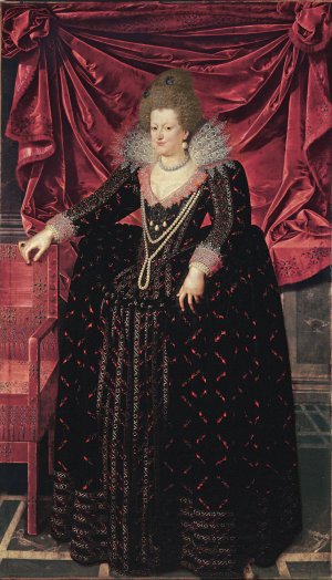 Portrait of Maria de'Medici by Frans Pourbus The Younger Oil Painting