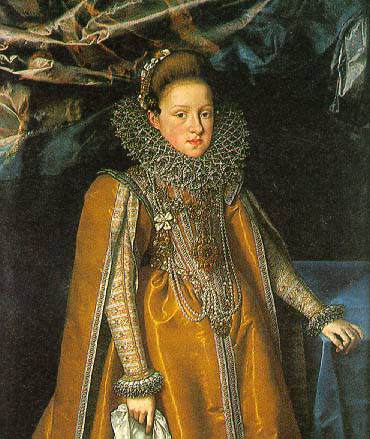 Portrait of Maria Magdalena of Austria by Frans Pourbus The Younger - Hand-Painted Oil Painting Reproduction