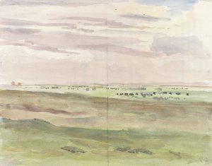 Weidelandschap met kudden by Frans Smissaert Oil Painting