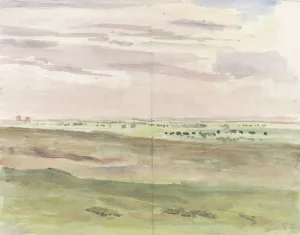 Weidelandschap met kudden by Frans Smissaert Oil Painting