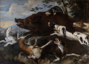 Boar Hunt by Frans Snyders Oil Painting
