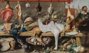 Game Market by Frans Snyders Oil Painting