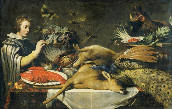 Pantry Scene with a Page  by Frans Snyders - Hand-Painted Oil Painting Reproduction