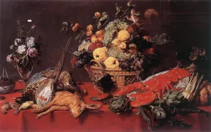 Still-life with a Basket of Fruit Oil painting by Frans Snyders