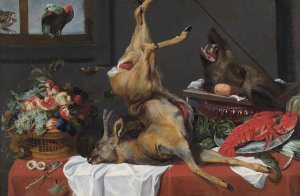 Still Life with a Dead Stag by Frans Snyders Oil Painting