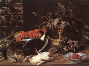 Still-life with Crab and Fruit