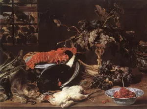 Still-life with Crab and Fruit painting by Frans Snyders