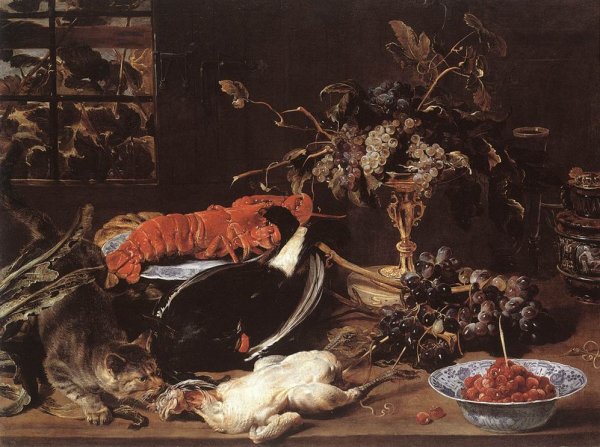 Still-life with Crab and Fruit by Frans Snyders - Hand-Painted Oil Painting Reproduction