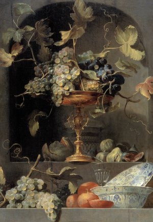 Still Life with Fruit Bowl in a Niche by Frans Snyders Oil Painting