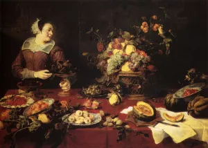The Basket of Fruit painting by Frans Snyders