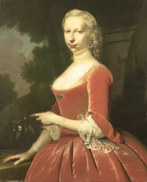 Portrait of a Woman by Frans Van Der Mijn Oil Painting