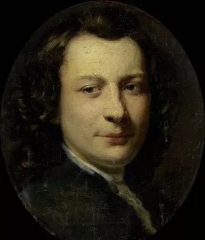 Portrait of George van der Myn, Painter by Frans Van Der Mijn Oil Painting