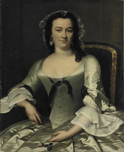 Main Product Photo of Portrait of Maria Henriette van de Pol, Wife of Willem Sautijn  Painting by Frans Van Der Mijn