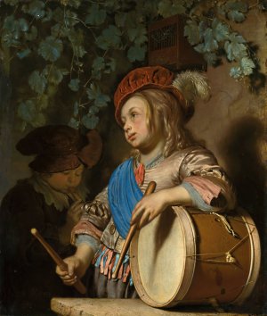 The Drummer Boy by Frans Van Mieris The Elder Oil Painting