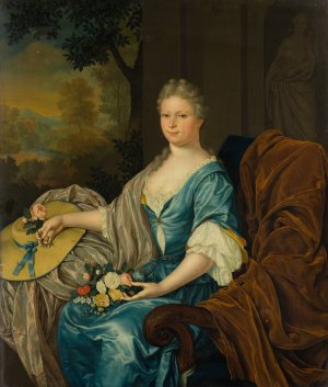 Maria Clara van der Hagen by Frans Van Mieris The Younger Oil Painting