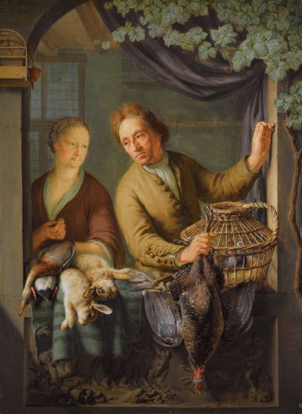 Main Product Photo of The Poulterer  Painting by Frans Van Mieris The Younger