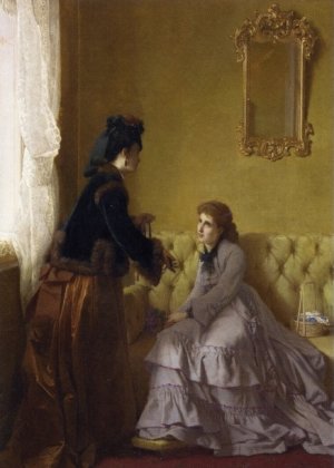 The Unexpected Gift by Frans Verhas Oil Painting